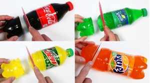 How to make Soda Bottle shaped Glow-in-the-Dark Gummy Soda or Fruit Juice (1)
